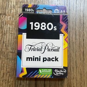 Hasbro Trivial Pursuit Mini Pack 1980s Card Game
